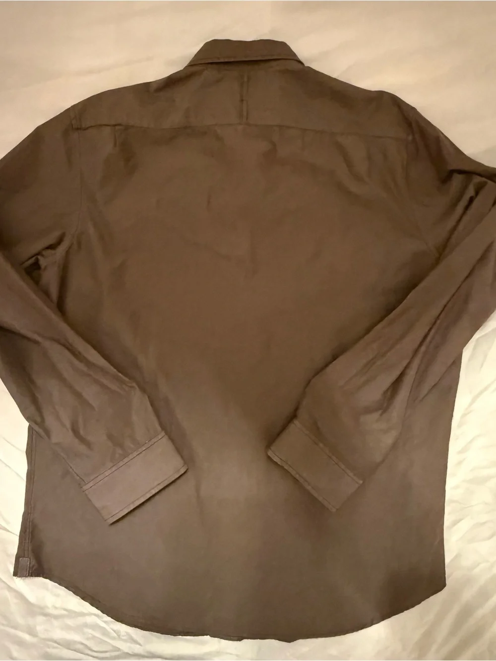 Banana Republic Men's Button-Down Shirt in Dark Brown